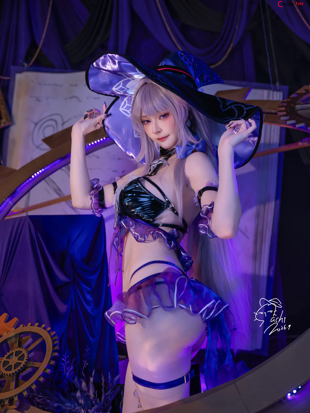 Machi cosplay The Herta Swimsuit HonkaiStar Rail (2)