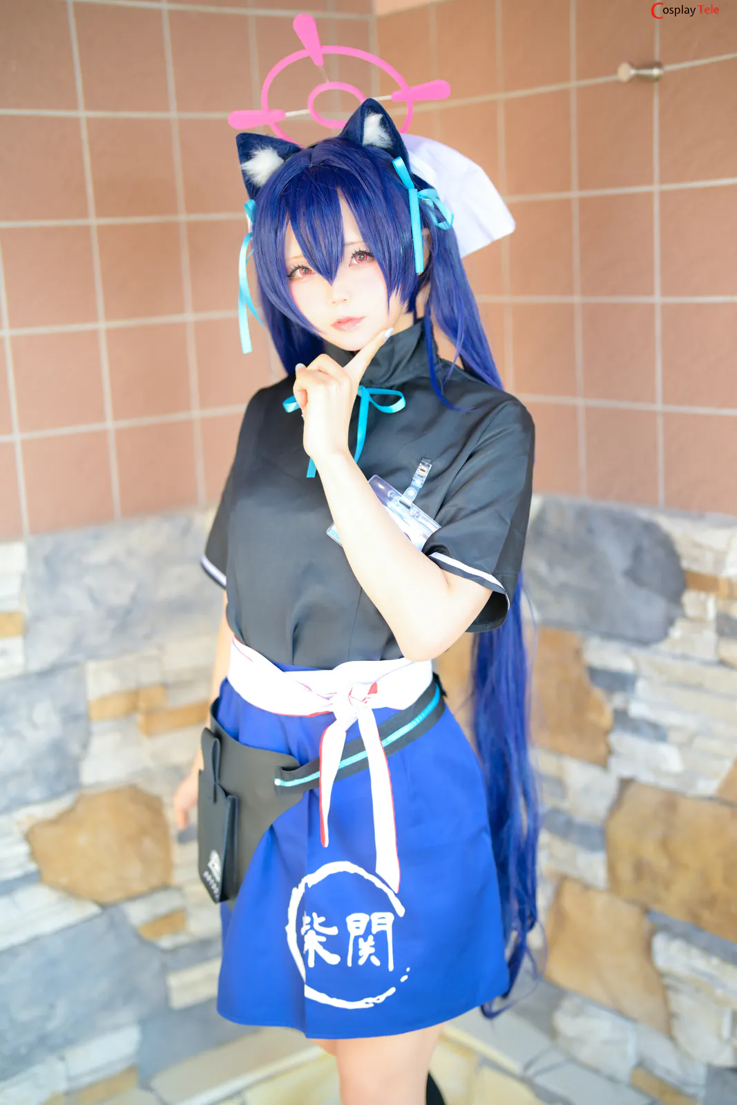 ChuChu Magic cosplay Kuromi Serika Swimsuit Blue Archive (3)