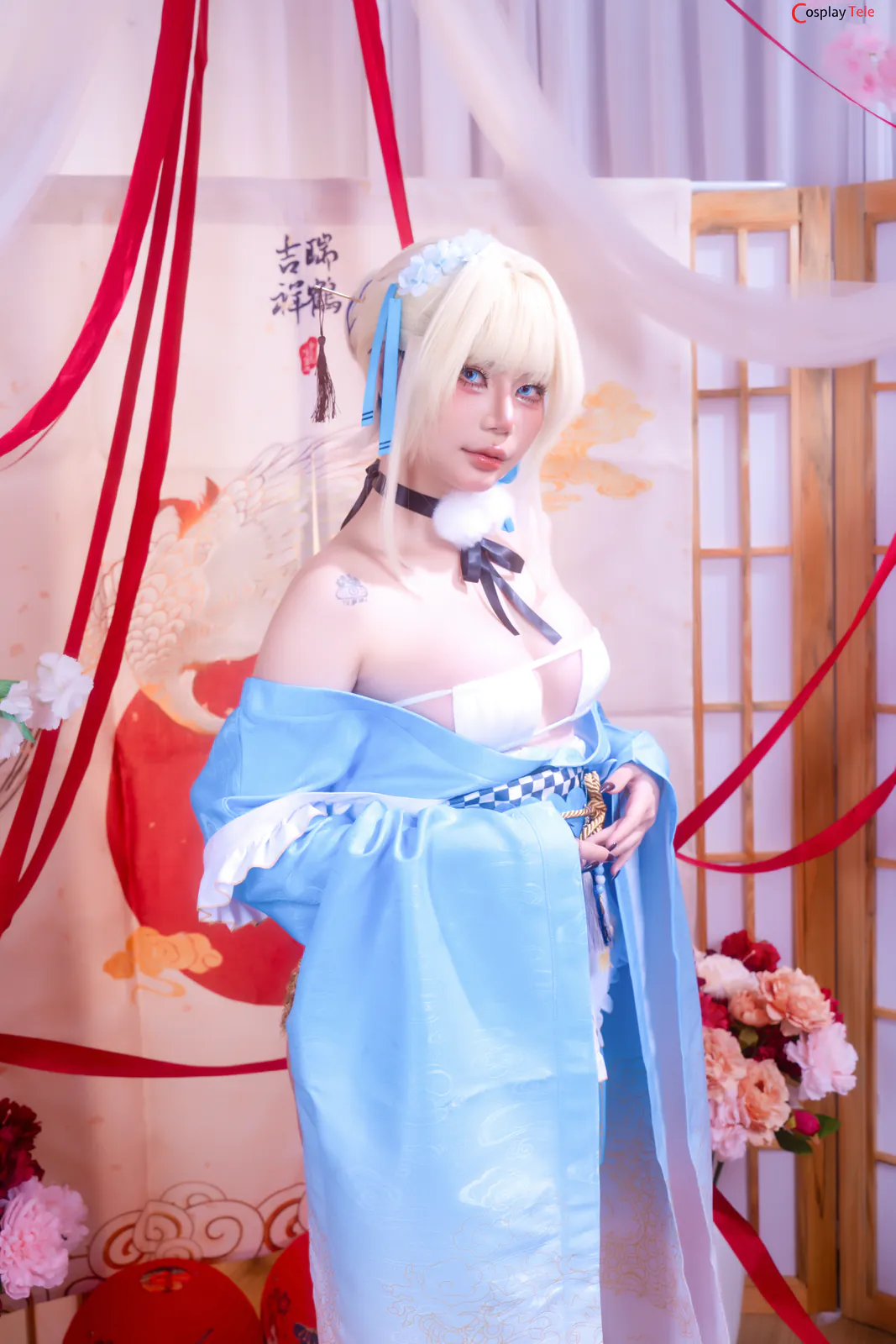 Miinmeow cosplay Asuma Toki Maid Blue Archive (2)