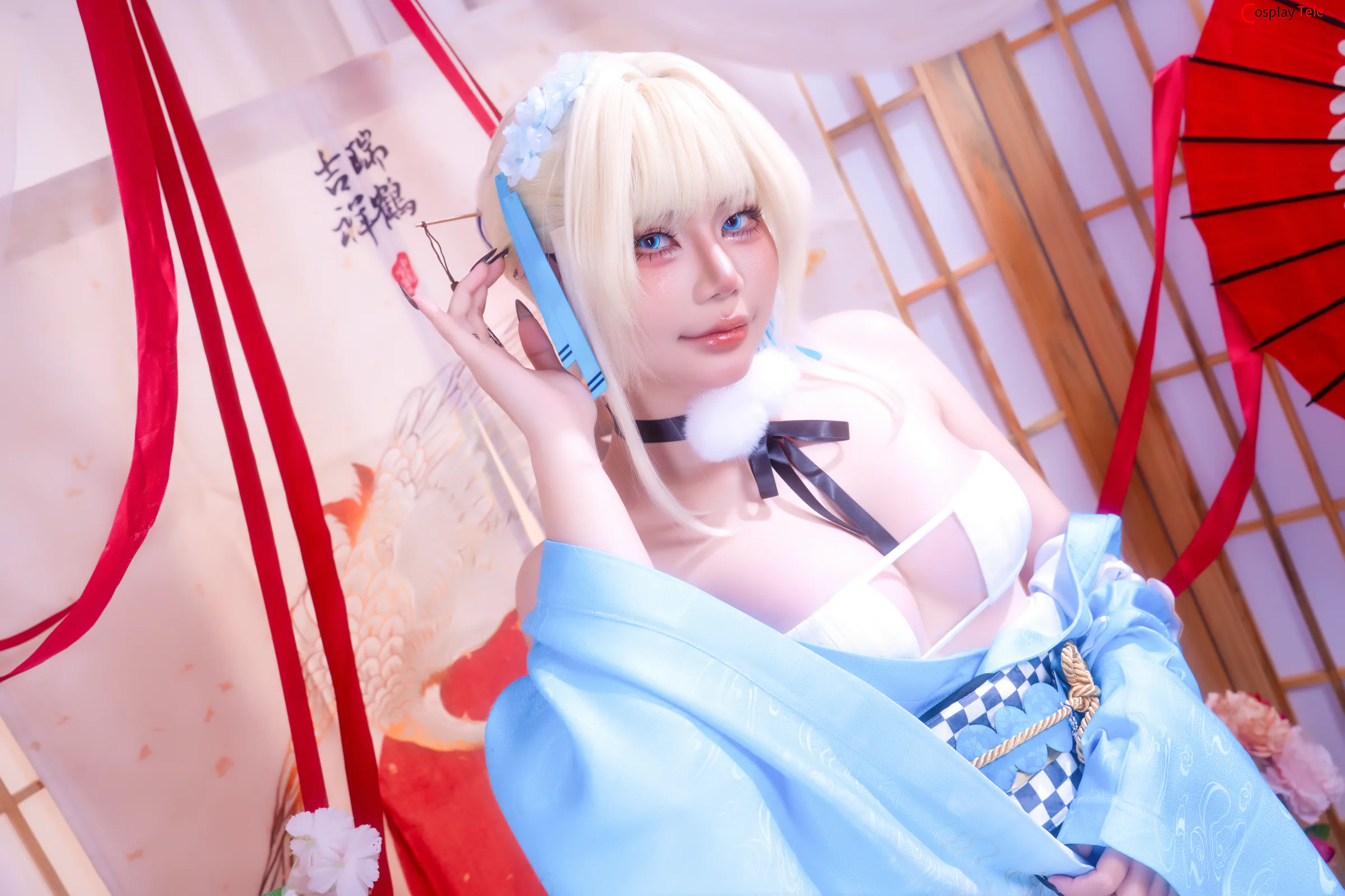 Miinmeow cosplay Asuma Toki Maid Blue Archive (3)